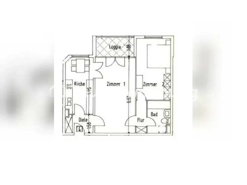 Tauschwohnung: Schöne 2 Zimmer Wohnung mit Blick ins Grüne — photo 1